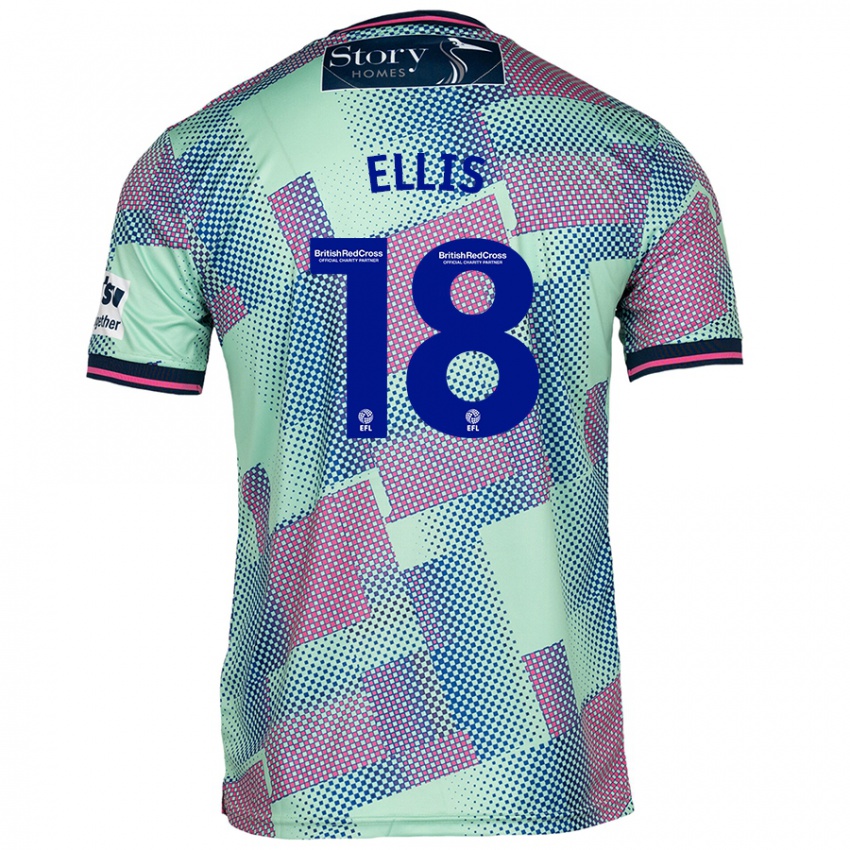 Enfant Maillot Jack Ellis #18 Vert Tenues Extérieur 2024/25 T-Shirt Belgique