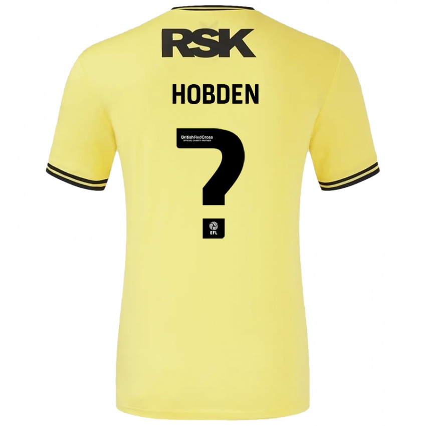 Kinderen Ollie Hobden #0 Geel Zwart Uitshirt Uittenue 2024/25 T-Shirt België