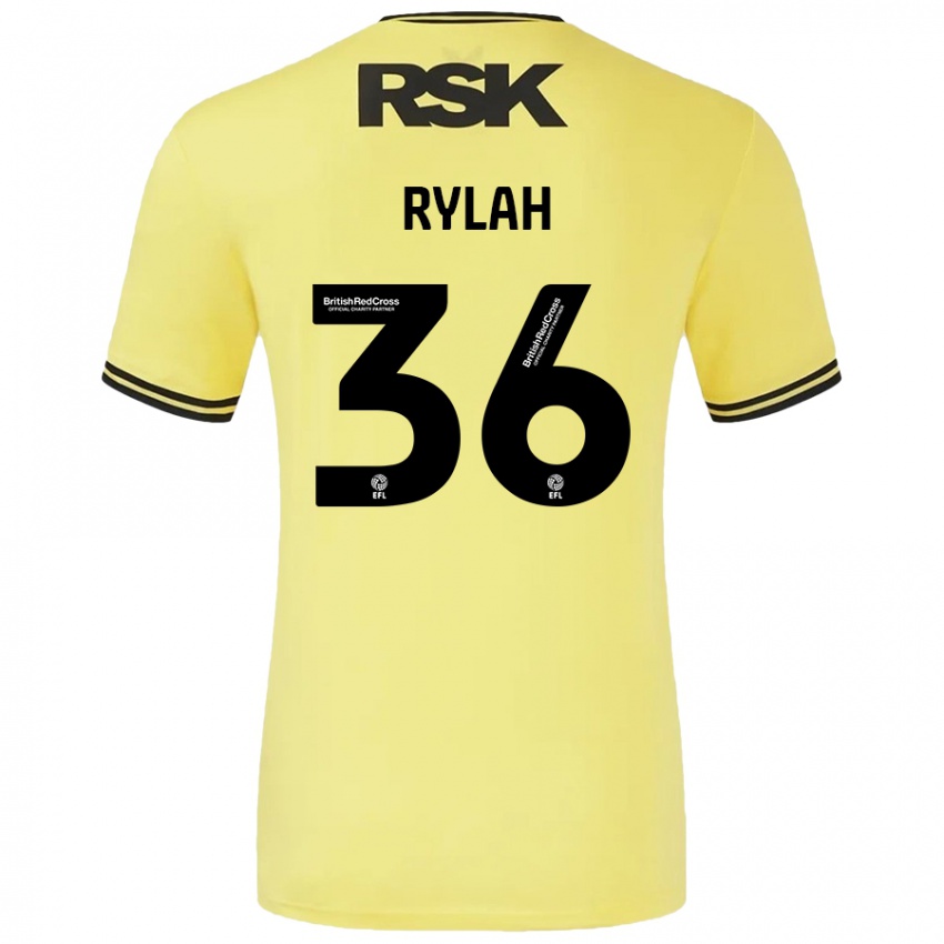 Kinderen Henry Rylah #36 Geel Zwart Uitshirt Uittenue 2024/25 T-Shirt België