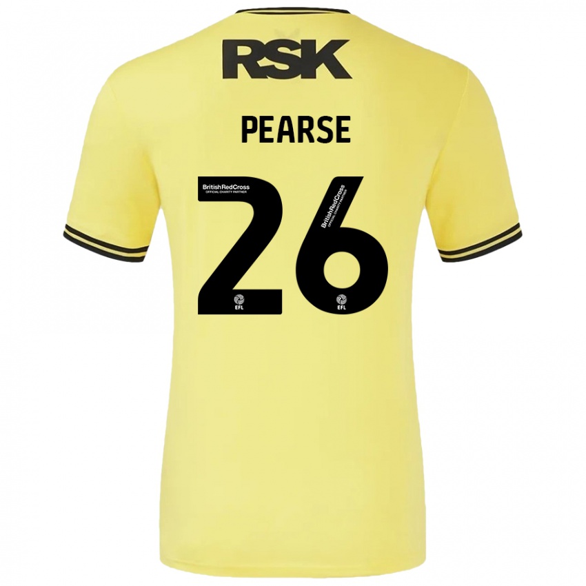 Kinderen Gracie Pearse #26 Geel Zwart Uitshirt Uittenue 2024/25 T-Shirt België