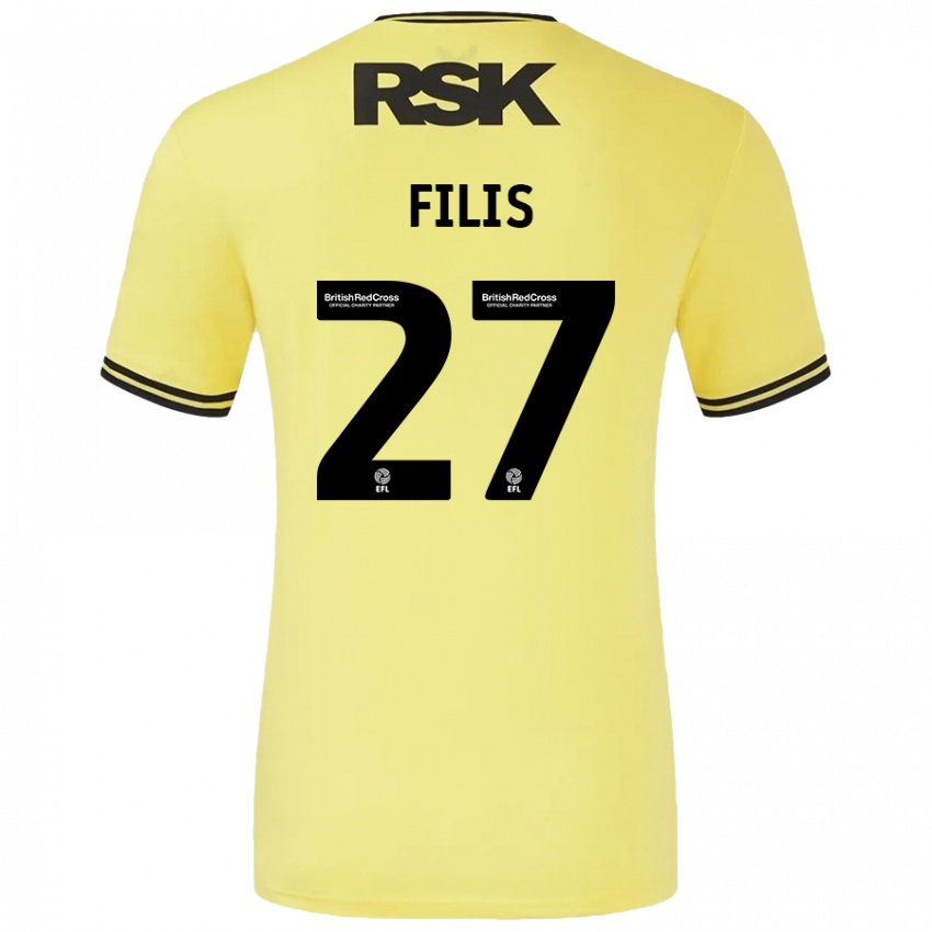 Kinderen Melisa Filis #27 Geel Zwart Uitshirt Uittenue 2024/25 T-Shirt België