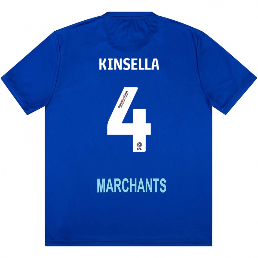 Kinderen Liam Kinsella #4 Groen Uitshirt Uittenue 2024/25 T-Shirt België