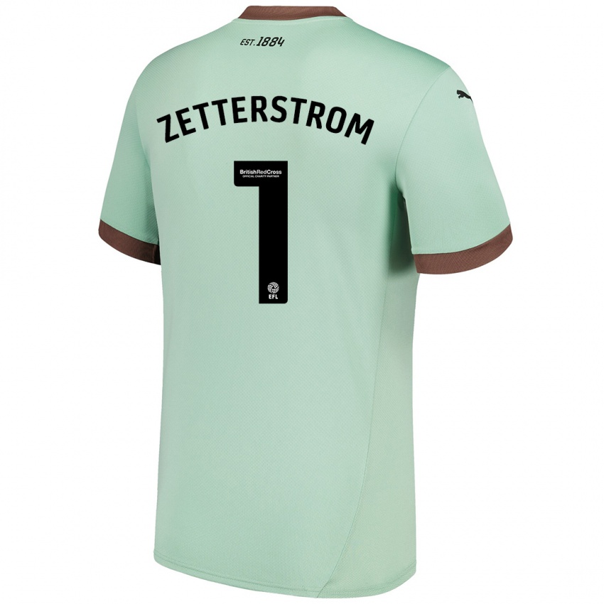 Kinderen Jacob Widell Zetterström #1 Lichtgroen Uitshirt Uittenue 2024/25 T-Shirt België