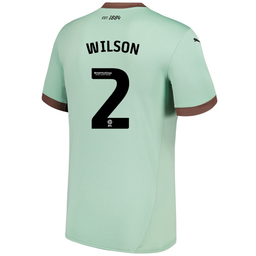 Kinderen Kane Wilson #2 Lichtgroen Uitshirt Uittenue 2024/25 T-Shirt België