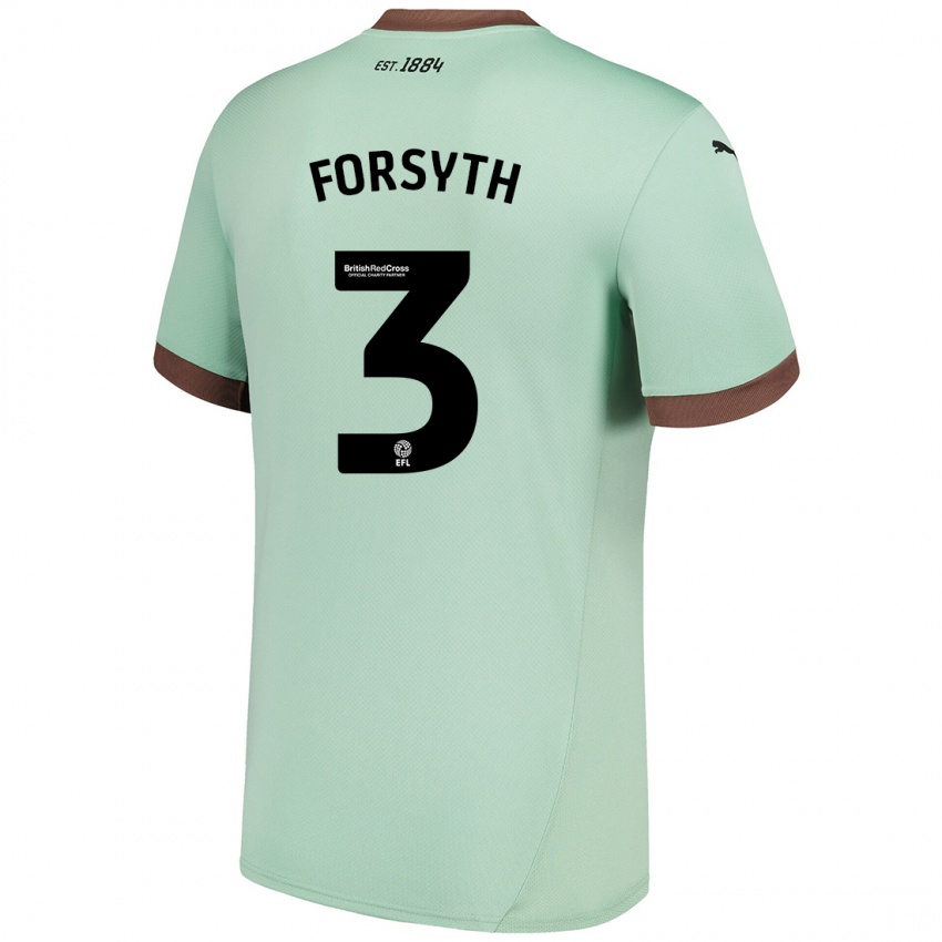 Kinderen Craig Forsyth #3 Lichtgroen Uitshirt Uittenue 2024/25 T-Shirt België