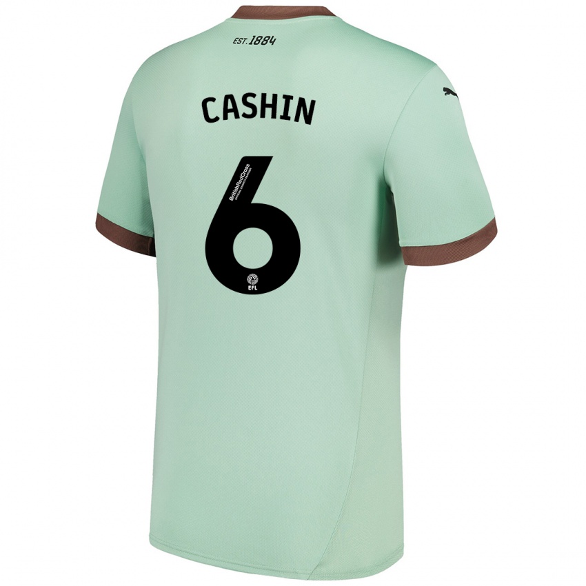 Kinderen Eiran Cashin #6 Lichtgroen Uitshirt Uittenue 2024/25 T-Shirt België