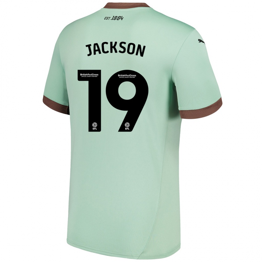 Kinderen Kayden Jackson #19 Lichtgroen Uitshirt Uittenue 2024/25 T-Shirt België