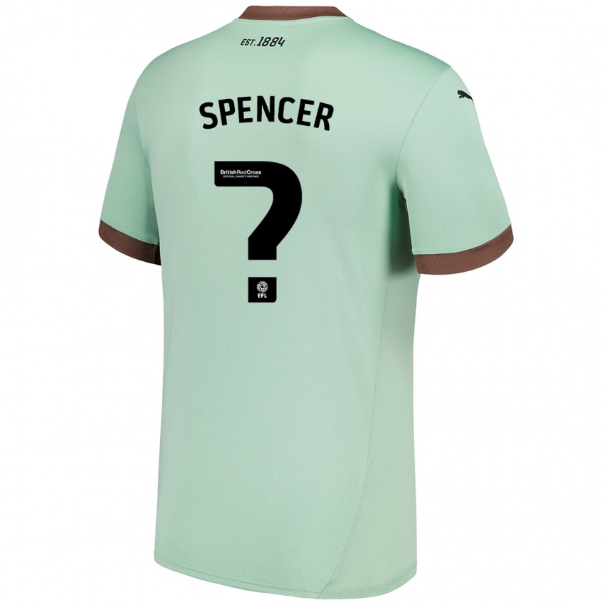 Kinderen Morten Spencer #0 Lichtgroen Uitshirt Uittenue 2024/25 T-Shirt België