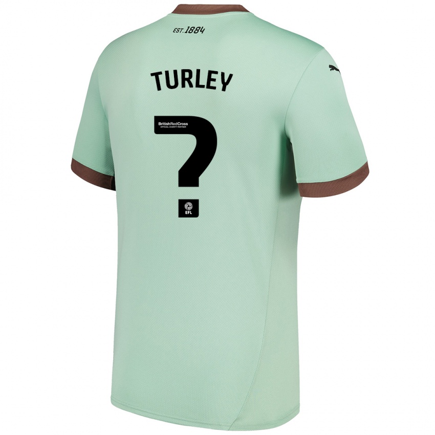 Kinderen Freddie Turley #0 Lichtgroen Uitshirt Uittenue 2024/25 T-Shirt België