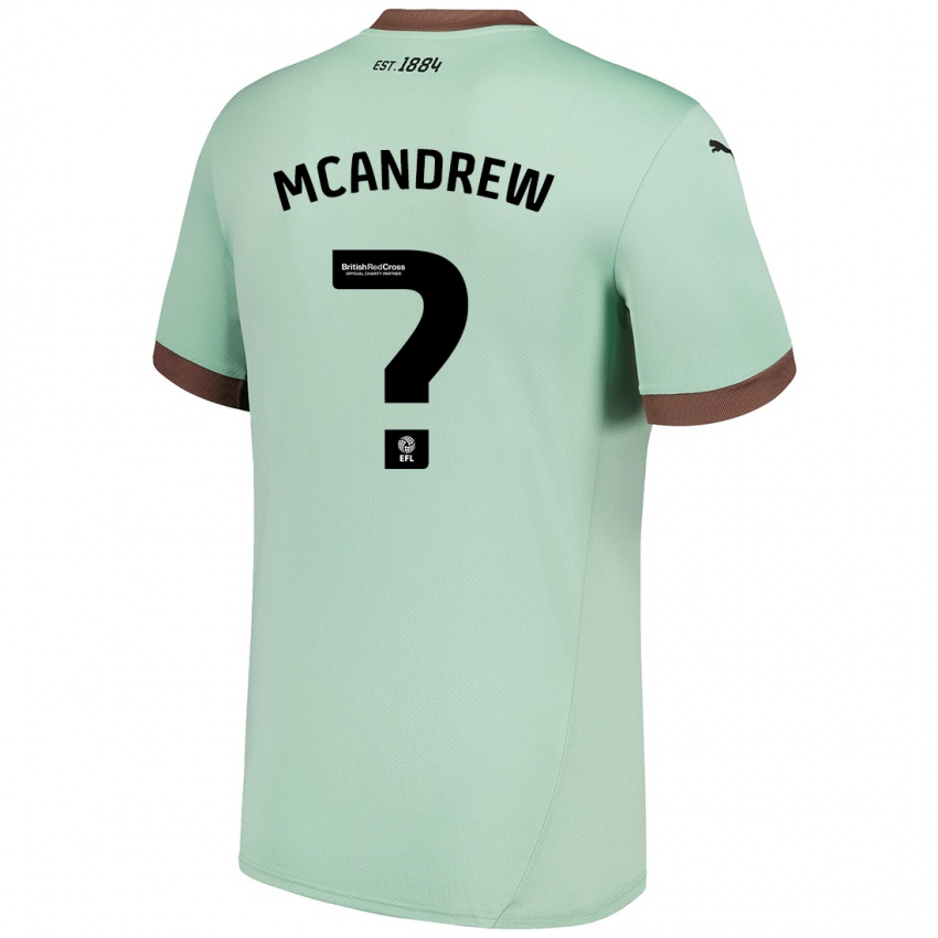 Kinderen Niall Mcandrew #0 Lichtgroen Uitshirt Uittenue 2024/25 T-Shirt België