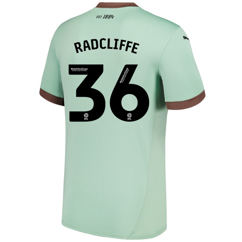 Kinderen Ben Radcliffe #36 Lichtgroen Uitshirt Uittenue 2024/25 T-Shirt België