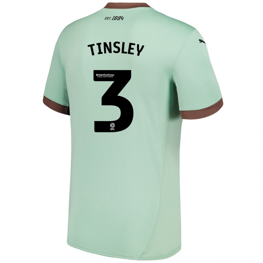 Kinderen Megan Tinsley #3 Lichtgroen Uitshirt Uittenue 2024/25 T-Shirt België