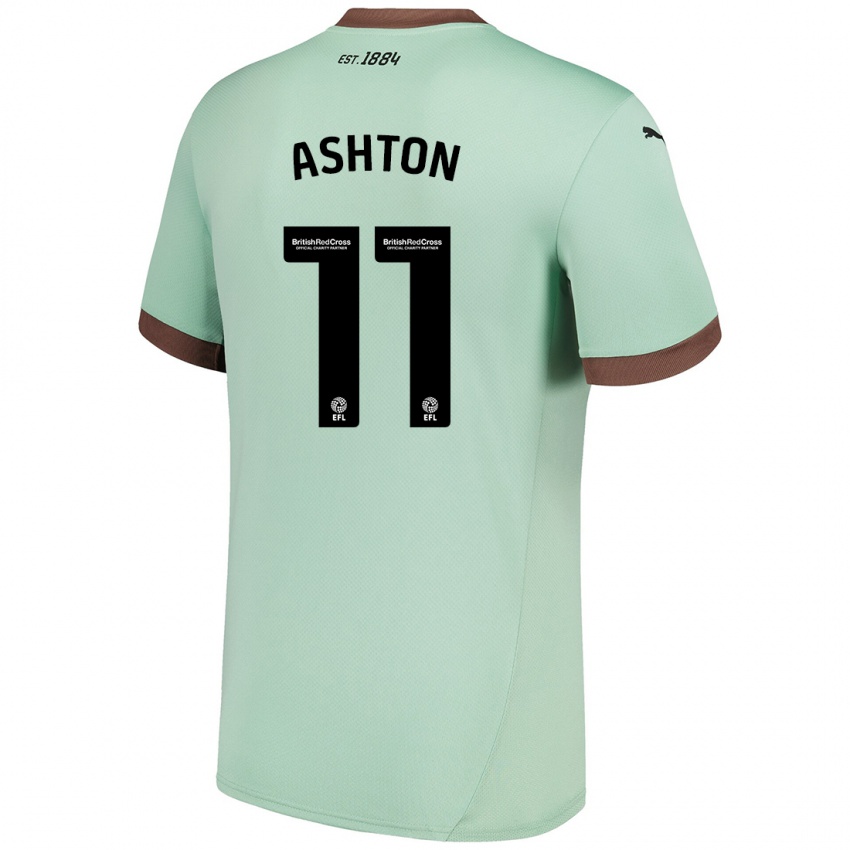 Kinderen Eleanor Ashton #11 Lichtgroen Uitshirt Uittenue 2024/25 T-Shirt België