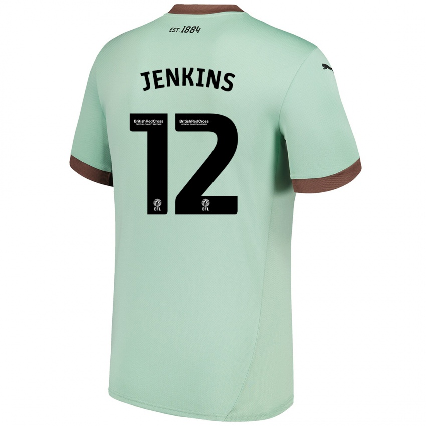 Kinderen Camille Jenkins #12 Lichtgroen Uitshirt Uittenue 2024/25 T-Shirt België