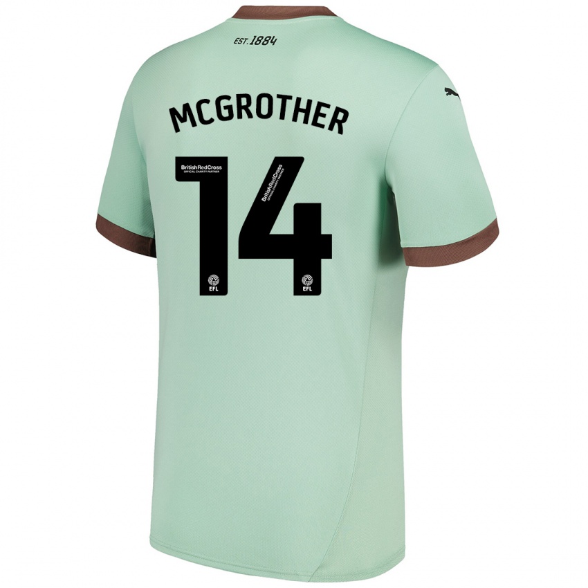 Kinderen Becky Mcgrother #14 Lichtgroen Uitshirt Uittenue 2024/25 T-Shirt België