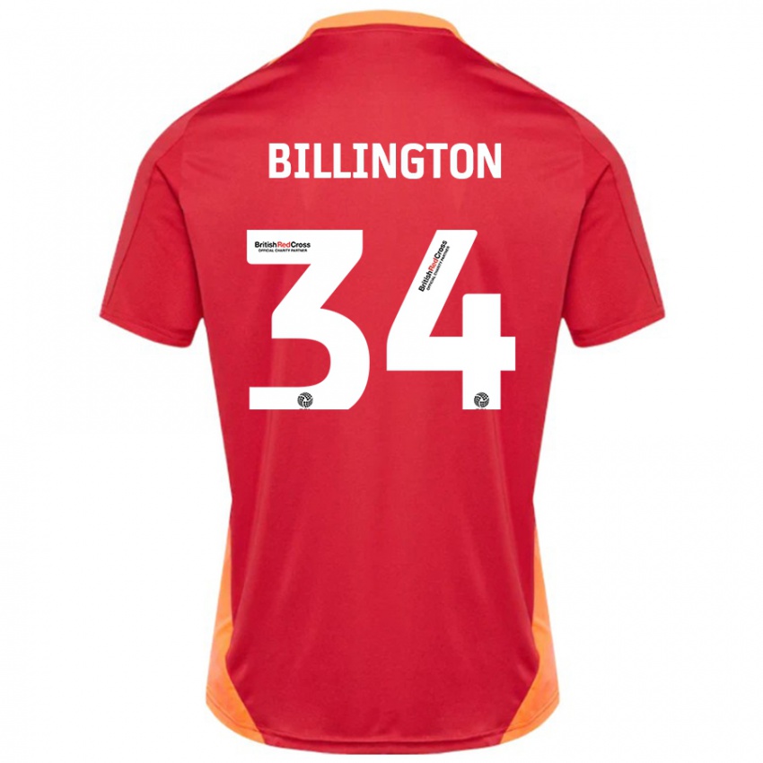 Enfant Maillot Gabe Billington #34 Bleu Blanc Cassé Tenues Extérieur 2024/25 T-Shirt Belgique