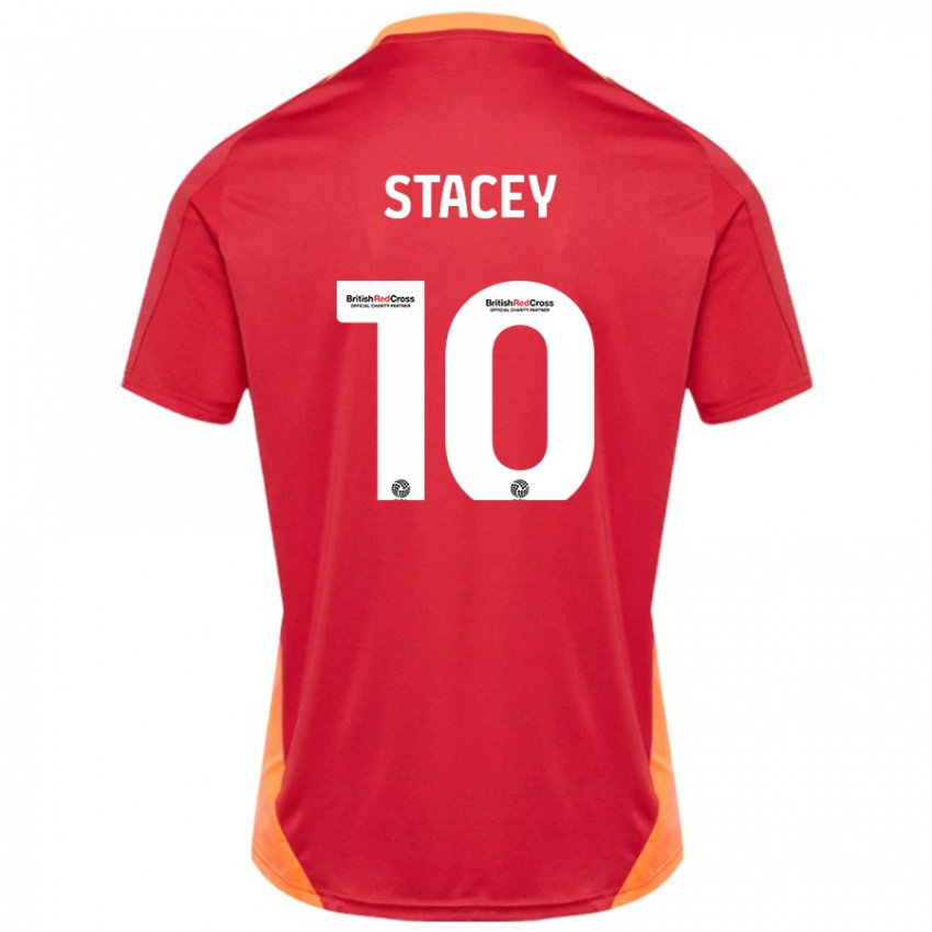 Enfant Maillot Sarah Stacey #10 Bleu Blanc Cassé Tenues Extérieur 2024/25 T-Shirt Belgique