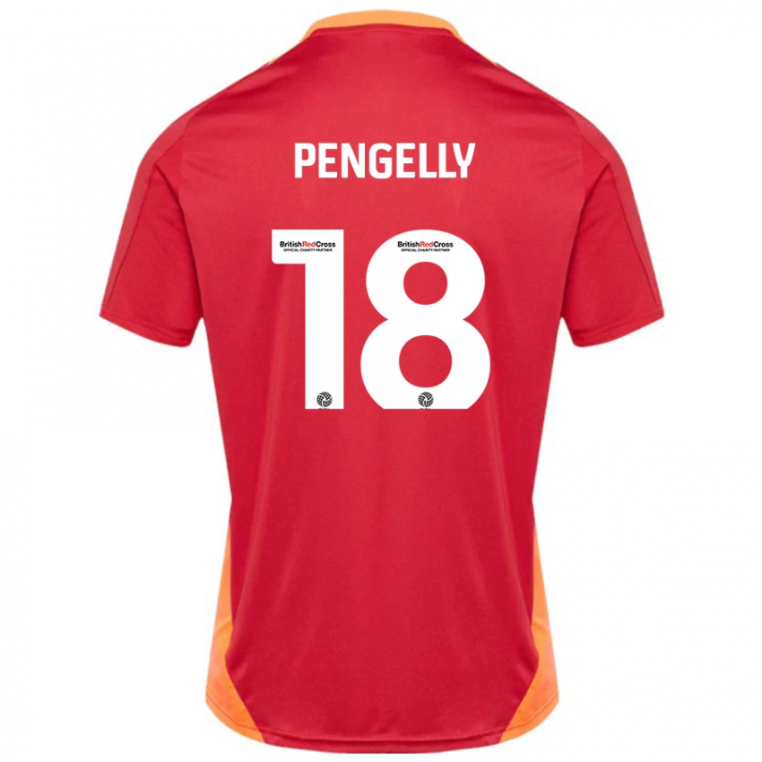 Enfant Maillot Connie Pengelly #18 Bleu Blanc Cassé Tenues Extérieur 2024/25 T-Shirt Belgique