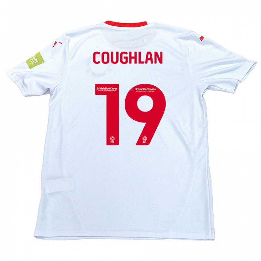 Enfant Maillot Ronan Coughlan #19 Blanc Tenues Extérieur 2024/25 T-Shirt Belgique