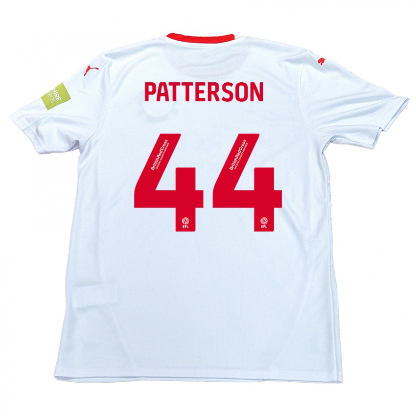 Enfant Maillot Phoenix Patterson #44 Blanc Tenues Extérieur 2024/25 T-Shirt Belgique