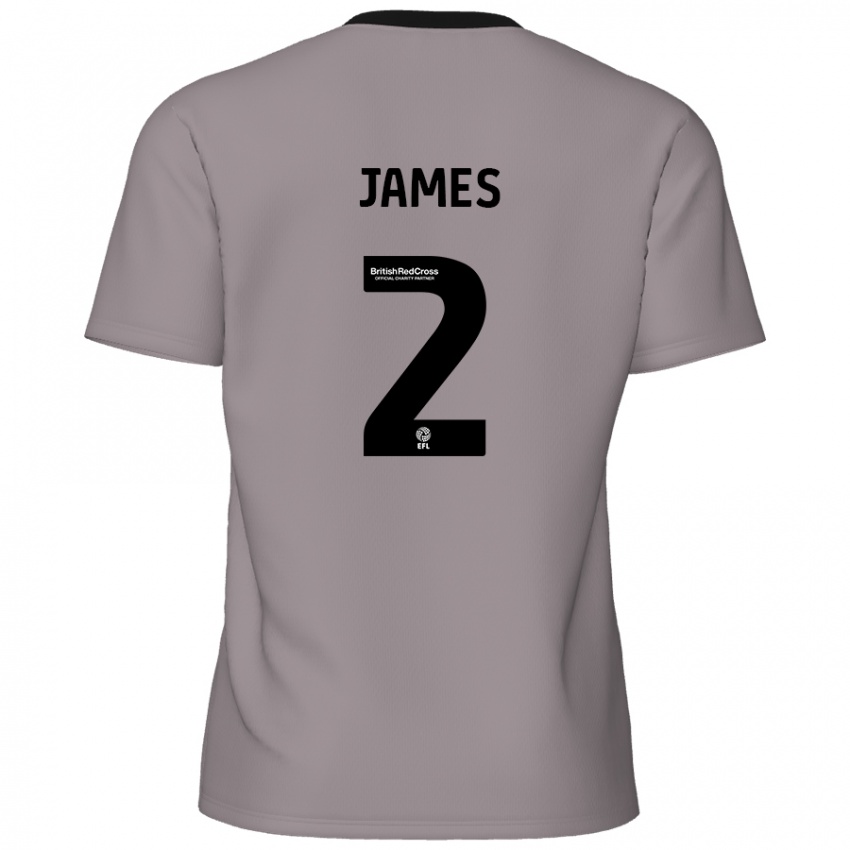 Enfant Maillot Tom James #2 Gris Tenues Extérieur 2024/25 T-Shirt Belgique