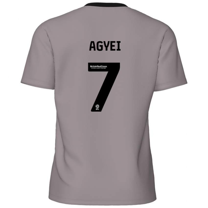 Enfant Maillot Dan Agyei #7 Gris Tenues Extérieur 2024/25 T-Shirt Belgique