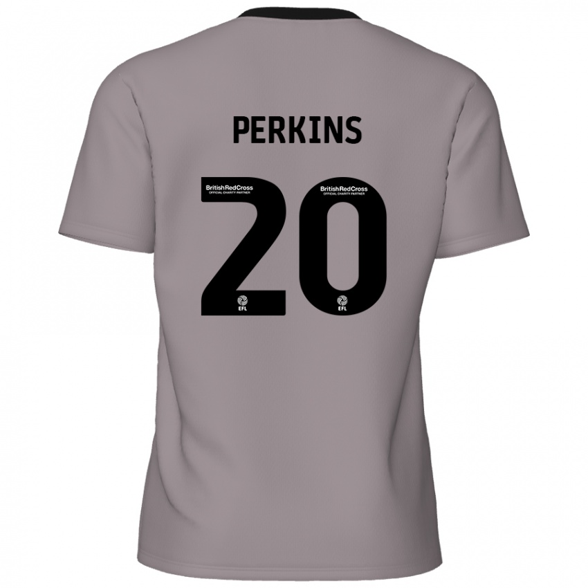 Enfant Maillot Sonny Perkins #20 Gris Tenues Extérieur 2024/25 T-Shirt Belgique