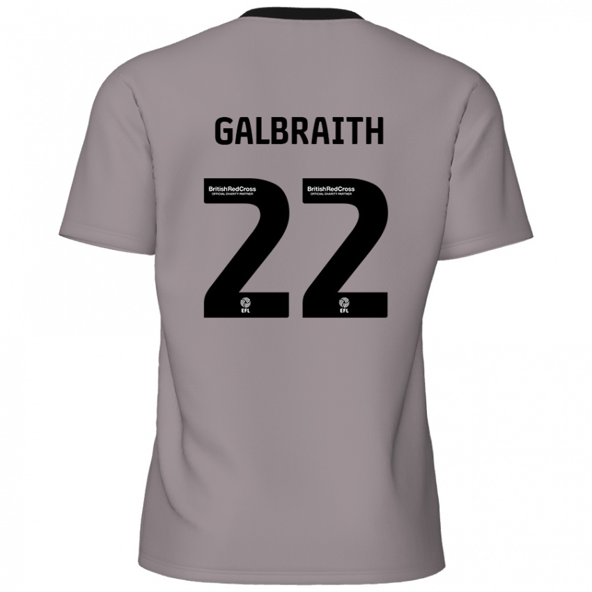 Enfant Maillot Ethan Galbraith #22 Gris Tenues Extérieur 2024/25 T-Shirt Belgique