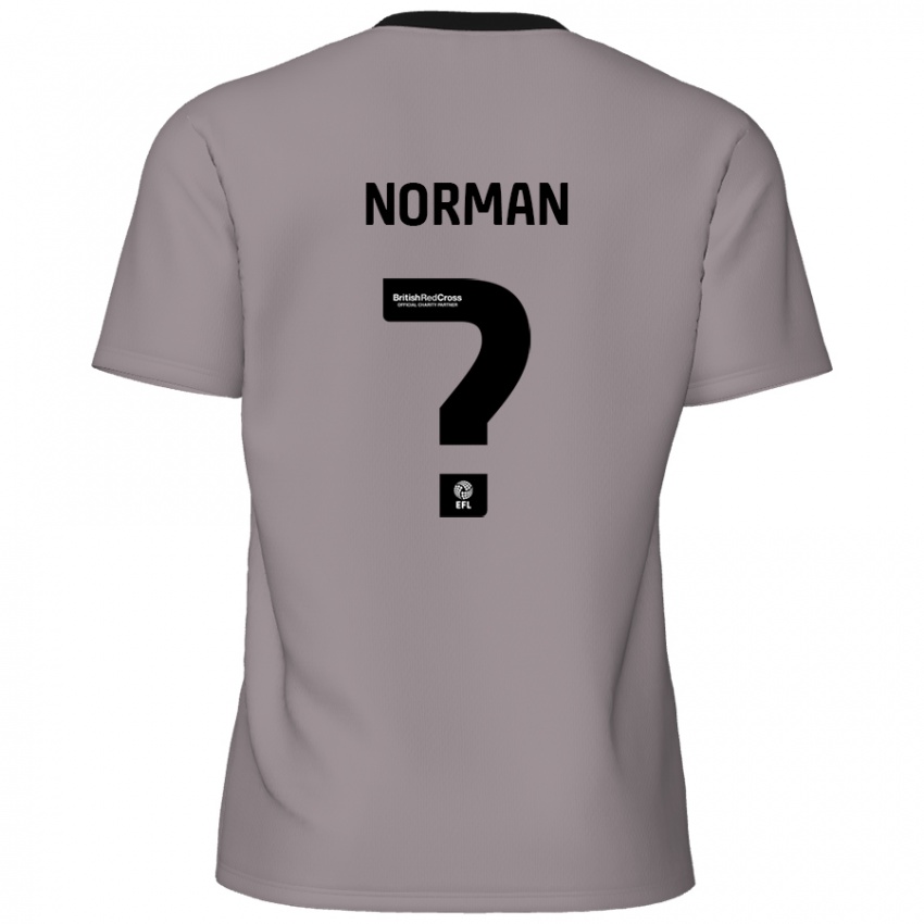 Enfant Maillot Freddie Norman #0 Gris Tenues Extérieur 2024/25 T-Shirt Belgique