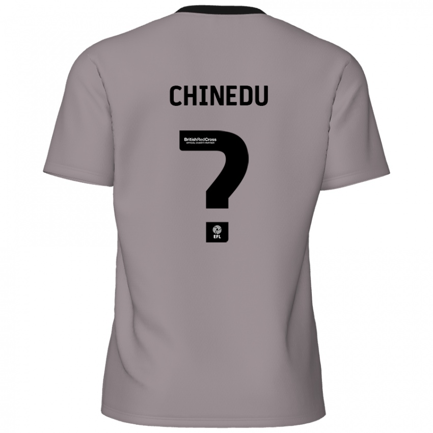 Enfant Maillot Phillip Chinedu #0 Gris Tenues Extérieur 2024/25 T-Shirt Belgique