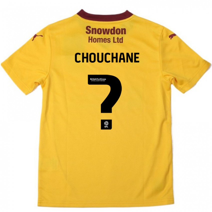 Kinderen Samy Chouchane #0 Oranje Bordeauxrood Uitshirt Uittenue 2024/25 T-Shirt België