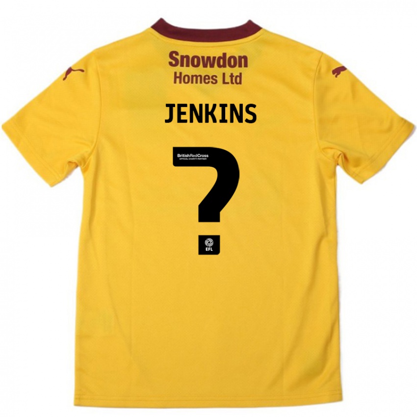 Kinderen Leo Jenkins #0 Oranje Bordeauxrood Uitshirt Uittenue 2024/25 T-Shirt België