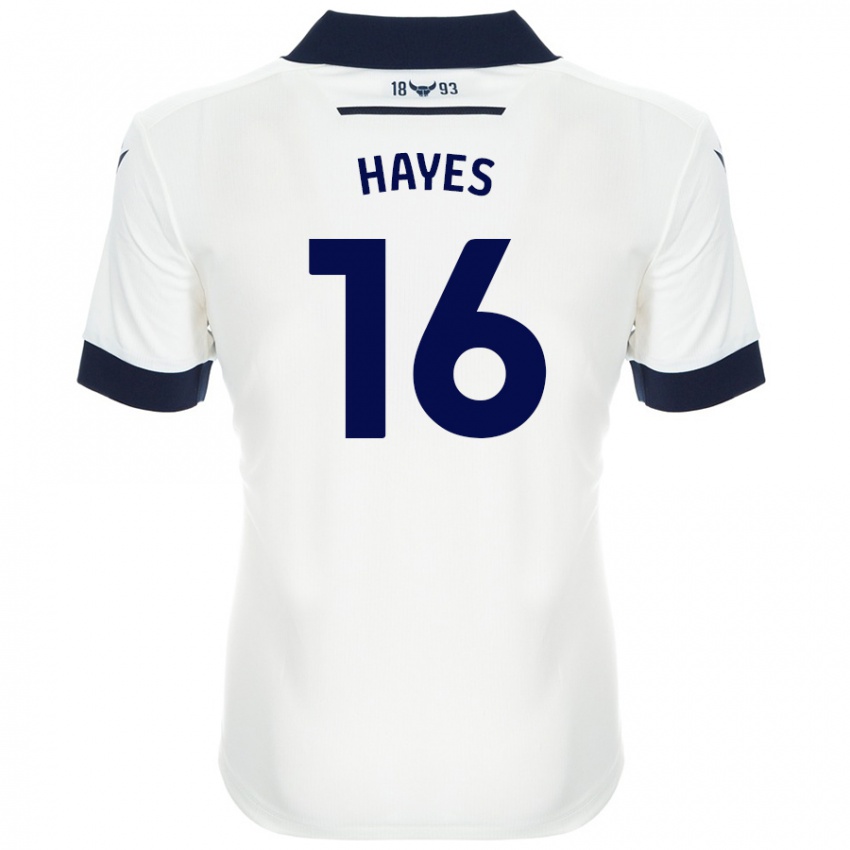 Kinderen Georgia Hayes #16 Wit Marineblauw Uitshirt Uittenue 2024/25 T-Shirt België