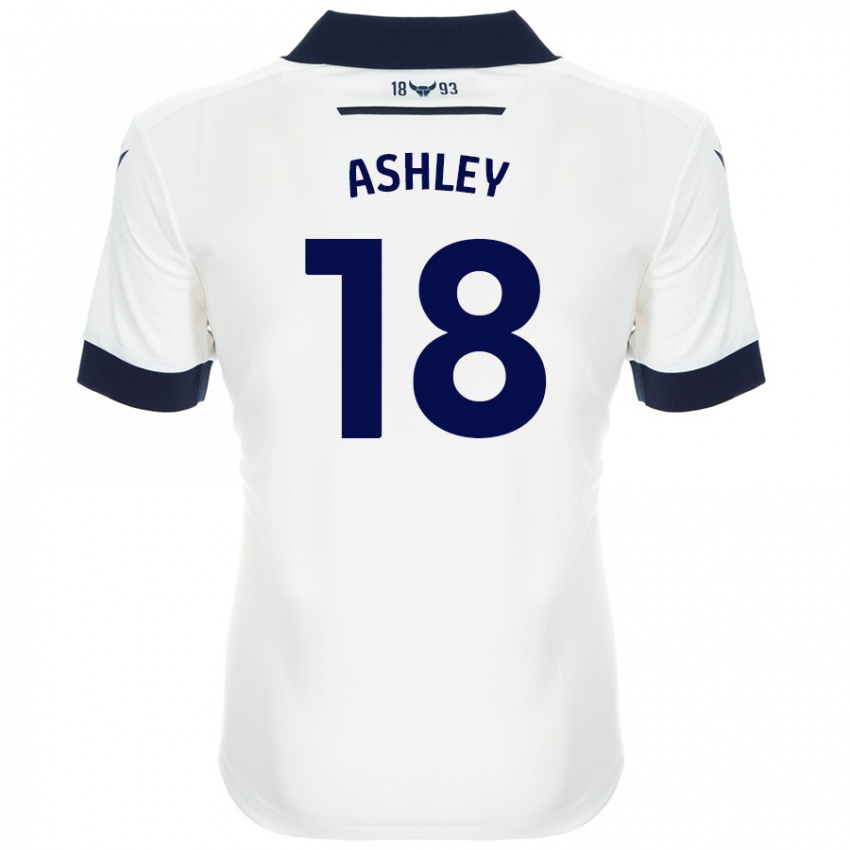 Kinderen Alex Ashley #18 Wit Marineblauw Uitshirt Uittenue 2024/25 T-Shirt België