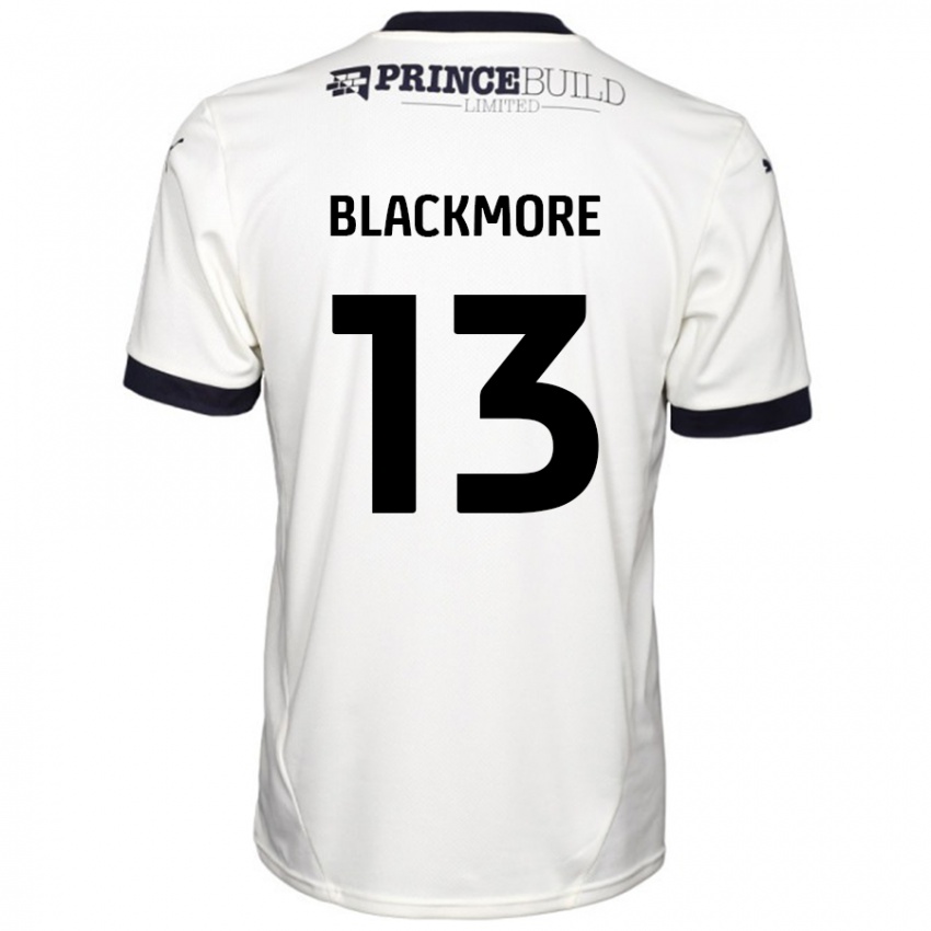 Enfant Maillot Will Blackmore #13 Blanc Cassé Noir Tenues Extérieur 2024/25 T-Shirt Belgique