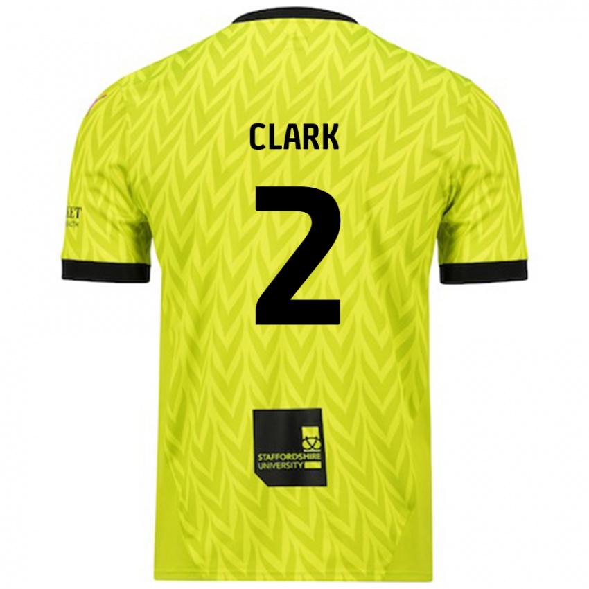 Enfant Maillot Mitch Clark #2 Vert Fluo Tenues Extérieur 2024/25 T-Shirt Belgique