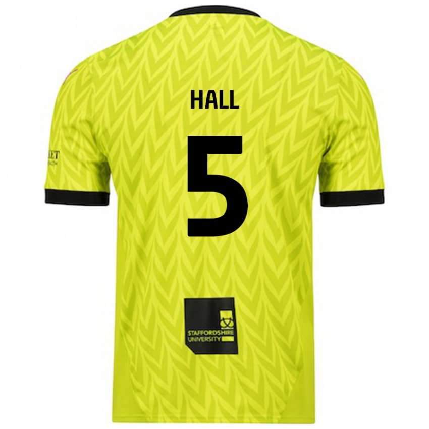 Enfant Maillot Connor Hall #5 Vert Fluo Tenues Extérieur 2024/25 T-Shirt Belgique