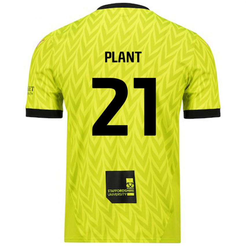 Enfant Maillot James Plant #21 Vert Fluo Tenues Extérieur 2024/25 T-Shirt Belgique