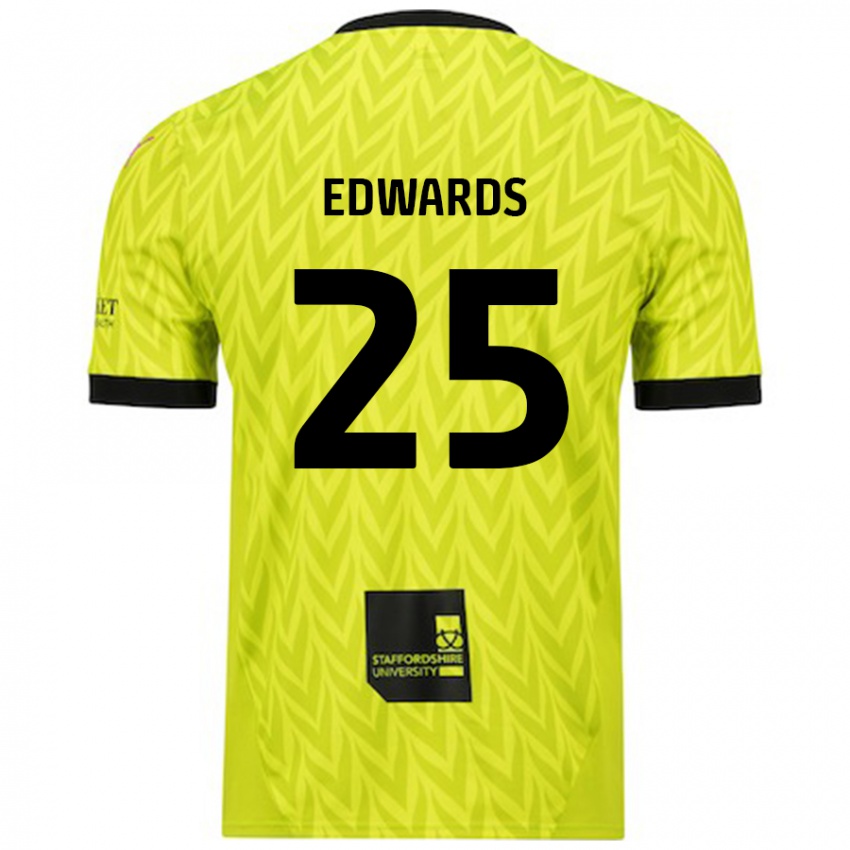 Enfant Maillot Diamond Edwards #25 Vert Fluo Tenues Extérieur 2024/25 T-Shirt Belgique