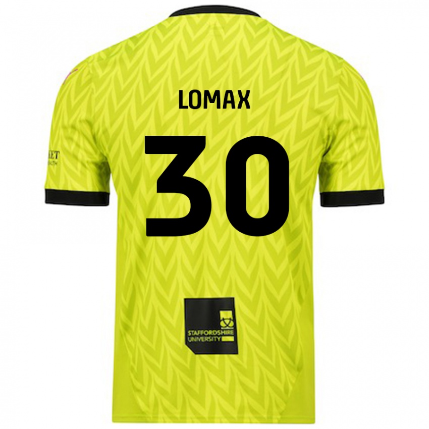 Enfant Maillot Ben Lomax #30 Vert Fluo Tenues Extérieur 2024/25 T-Shirt Belgique