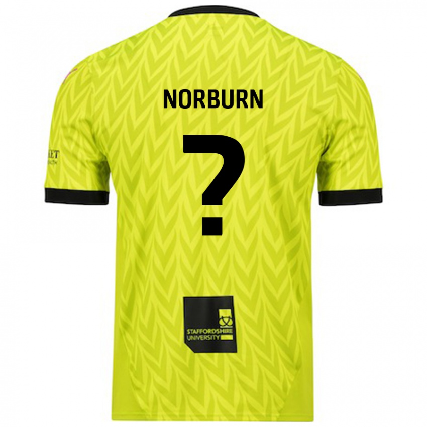 Enfant Maillot Dylan Norburn #0 Vert Fluo Tenues Extérieur 2024/25 T-Shirt Belgique