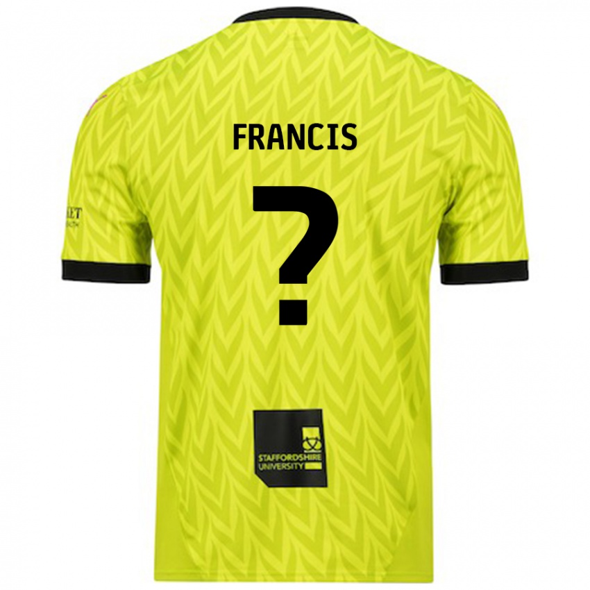 Enfant Maillot Louis Francis #0 Vert Fluo Tenues Extérieur 2024/25 T-Shirt Belgique