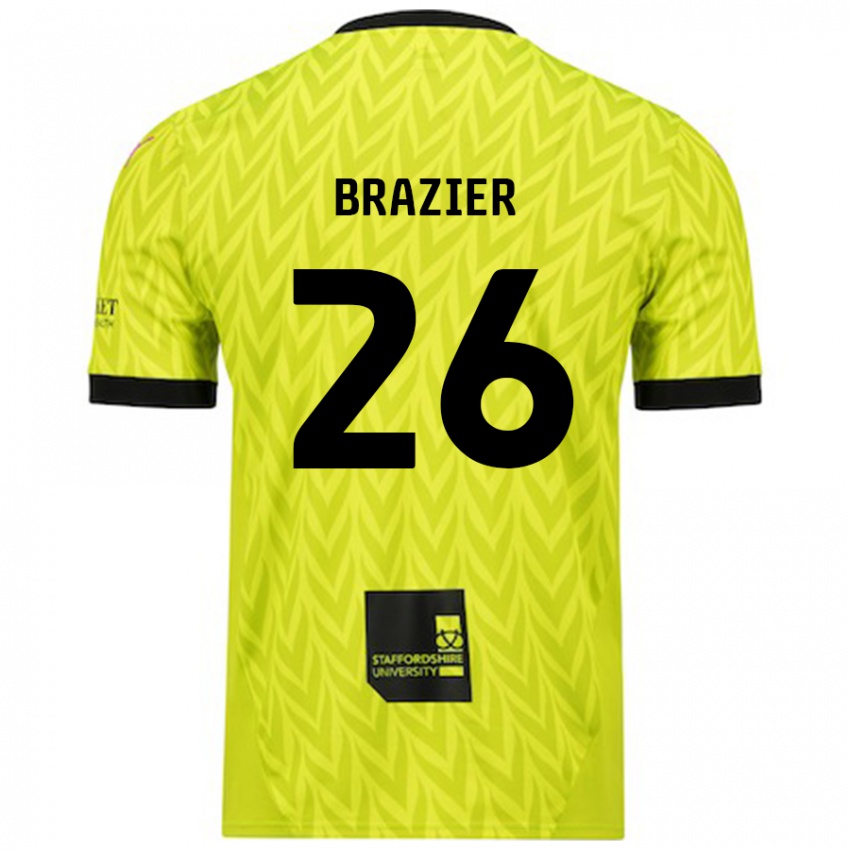 Enfant Maillot Liam Brazier #26 Vert Fluo Tenues Extérieur 2024/25 T-Shirt Belgique