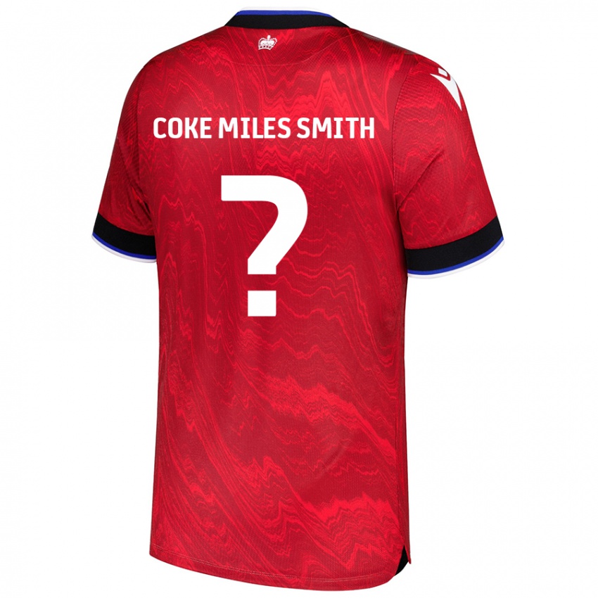 Enfant Maillot Kiyan Coke Miles Smith #0 Rouge Noir Tenues Extérieur 2024/25 T-Shirt Belgique