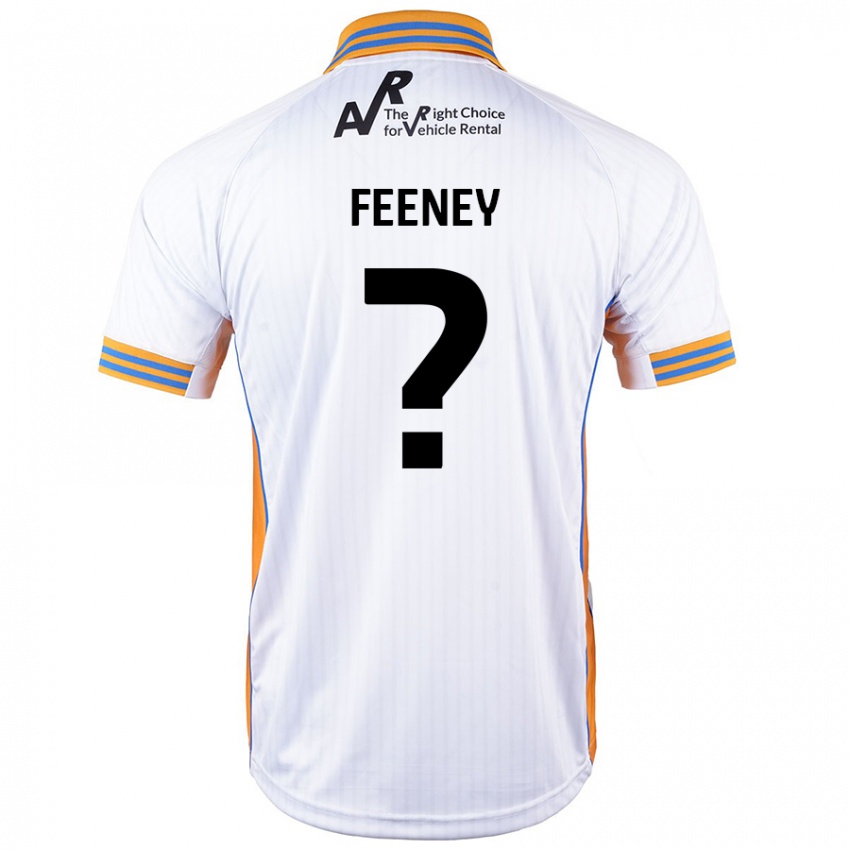 Enfant Maillot Josh Feeney #0 Blanc Tenues Extérieur 2024/25 T-Shirt Belgique