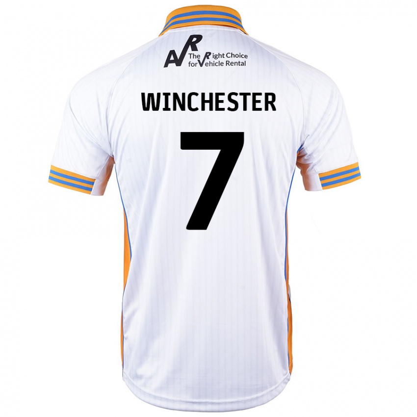 Enfant Maillot Carl Winchester #7 Blanc Tenues Extérieur 2024/25 T-Shirt Belgique