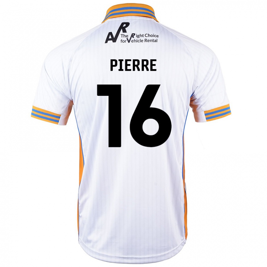 Enfant Maillot Aaron Pierre #16 Blanc Tenues Extérieur 2024/25 T-Shirt Belgique