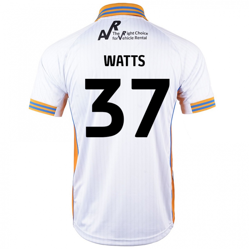 Enfant Maillot Harvey Watts #37 Blanc Tenues Extérieur 2024/25 T-Shirt Belgique