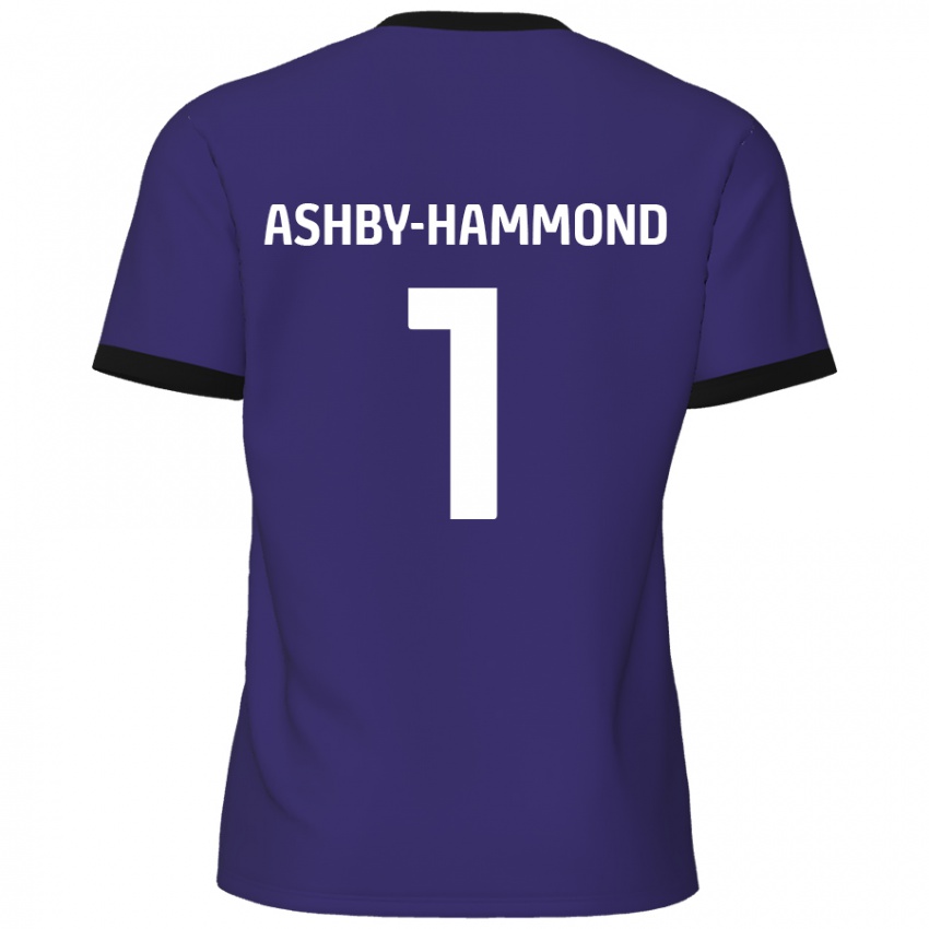 Enfant Maillot Taye Ashby-Hammond #1 Violet Tenues Extérieur 2024/25 T-Shirt Belgique