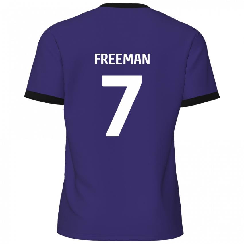 Enfant Maillot Nick Freeman #7 Violet Tenues Extérieur 2024/25 T-Shirt Belgique